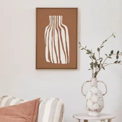Abstract Amphora Framed Canvas Wall Art