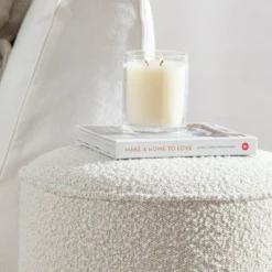 Adele Small Boucle Ottoman