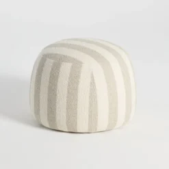 Adeline Stripe Ottoman