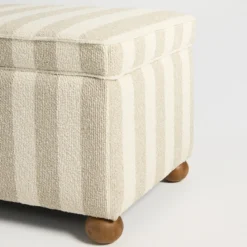 Adeline Stripe Storage Bench