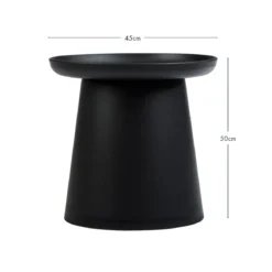 Airlie Black Outdoor Side Table