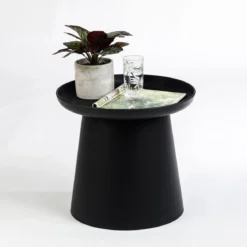 Airlie Black Outdoor Side Table
