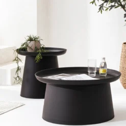 Airlie Black Outdoor Side Table