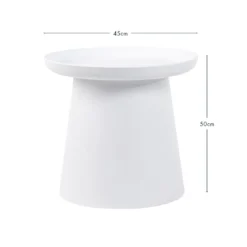 Airlie White Outdoor Side Table