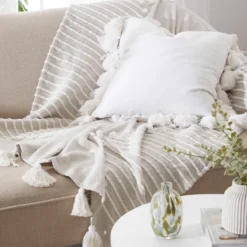 Akela Tufted Cotton Blend Throw