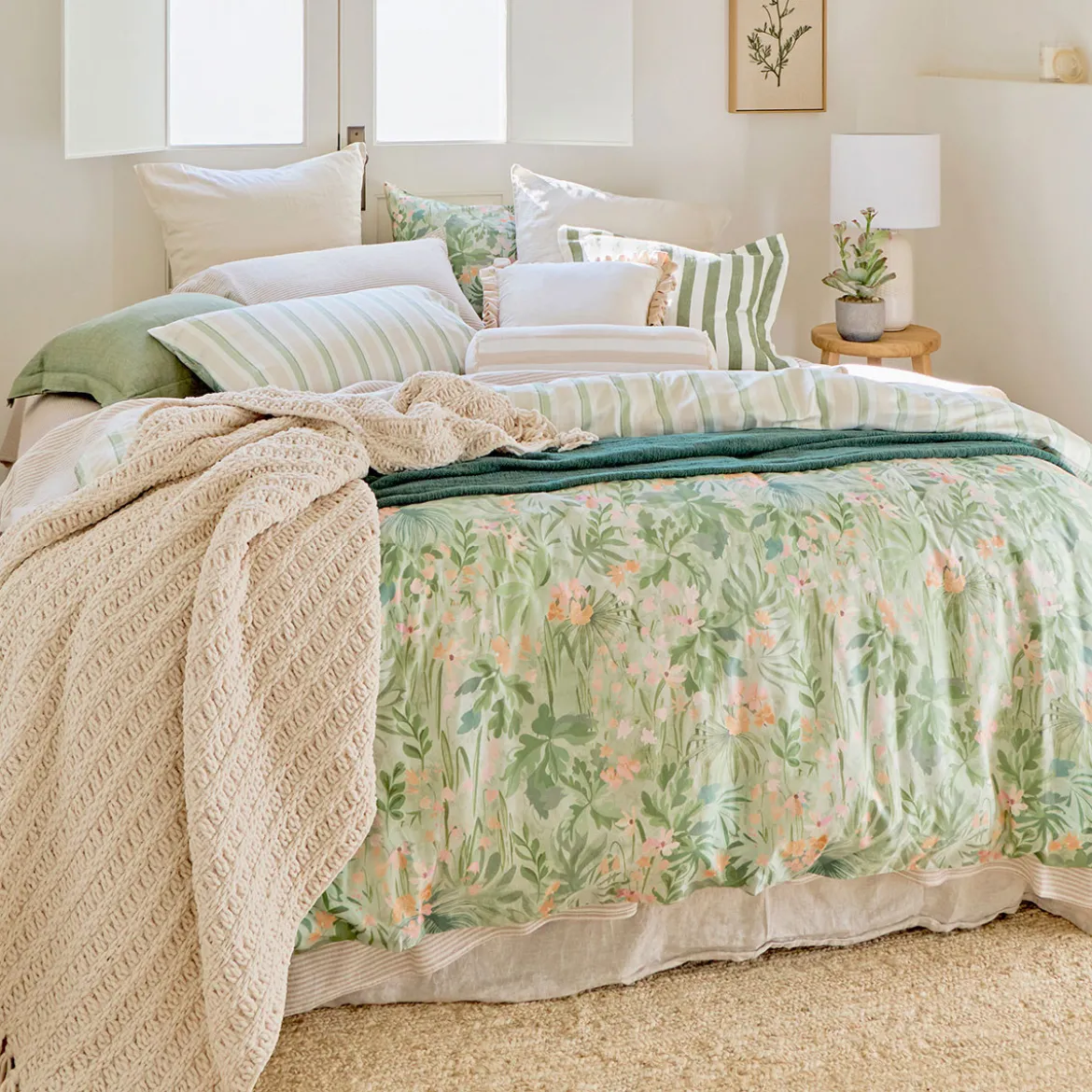 Amaris Floral Quilt Cover Set