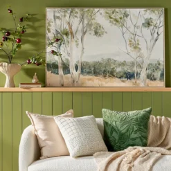 Amongst The Gum Trees Framed Canvas Wall Art