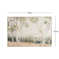 Amongst The Gum Trees Framed Canvas Wall Art