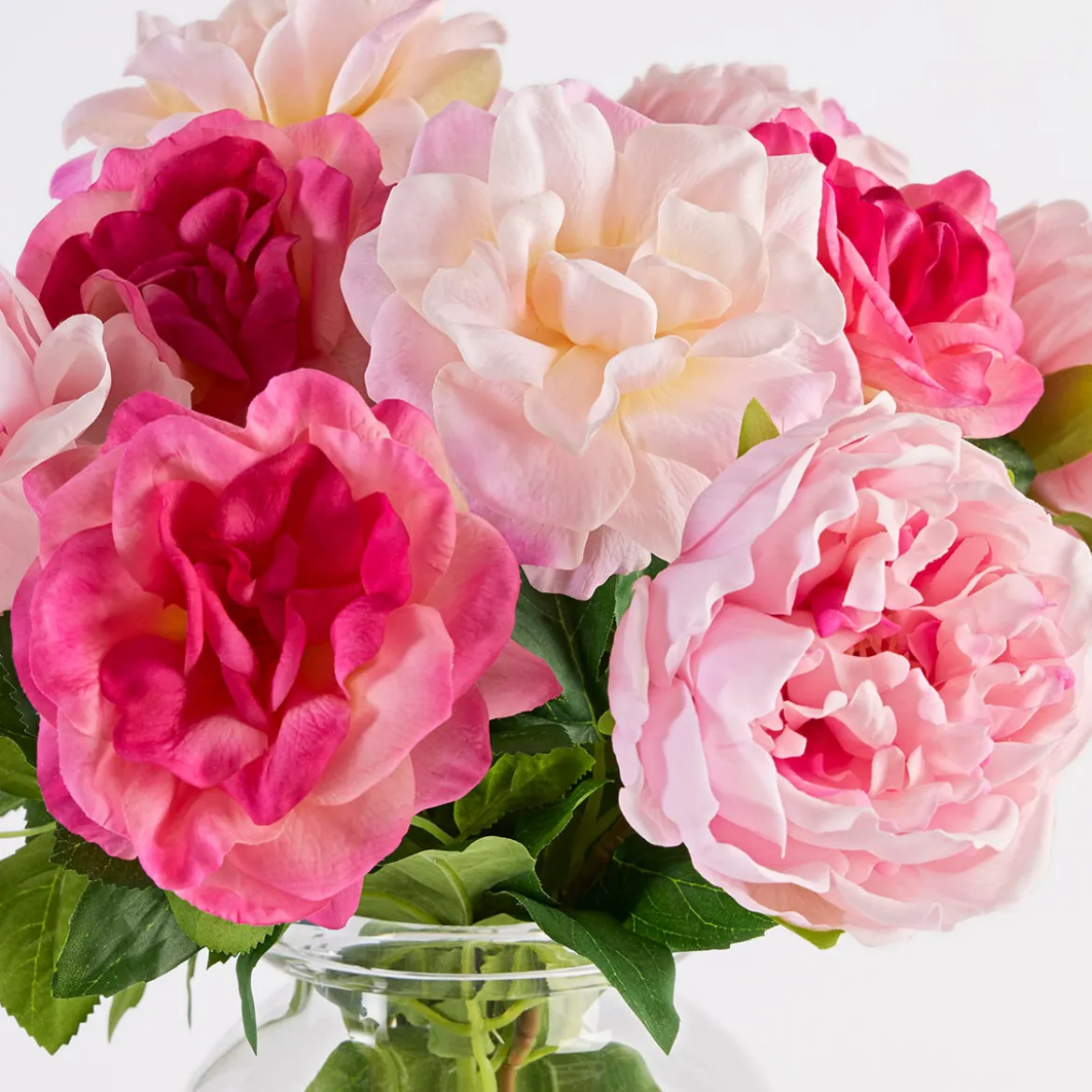 Annabelle Mixed Pink Artificial Flower Bouquet
