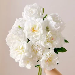 Annabelle White Artificial Flower Bouquet