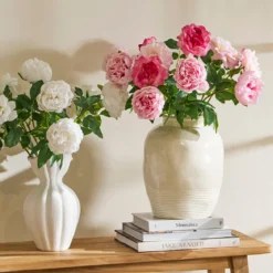 Annabelle White Artificial Flower Bouquet