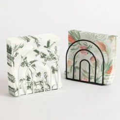 Arc White Napkin Holder