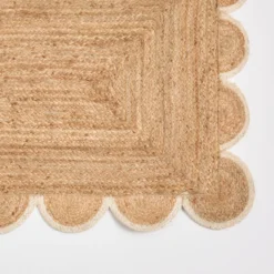 Aria Scalloped Jute Floor Runner