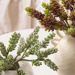 Artificial Burgundy Sedum Burrito Succulent Stem