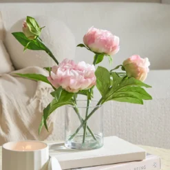 Artificial Lillian Peony in Vase