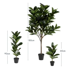 Artificial Rubber Fig Tree