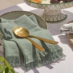 Ashra Fringed Cotton Napkin