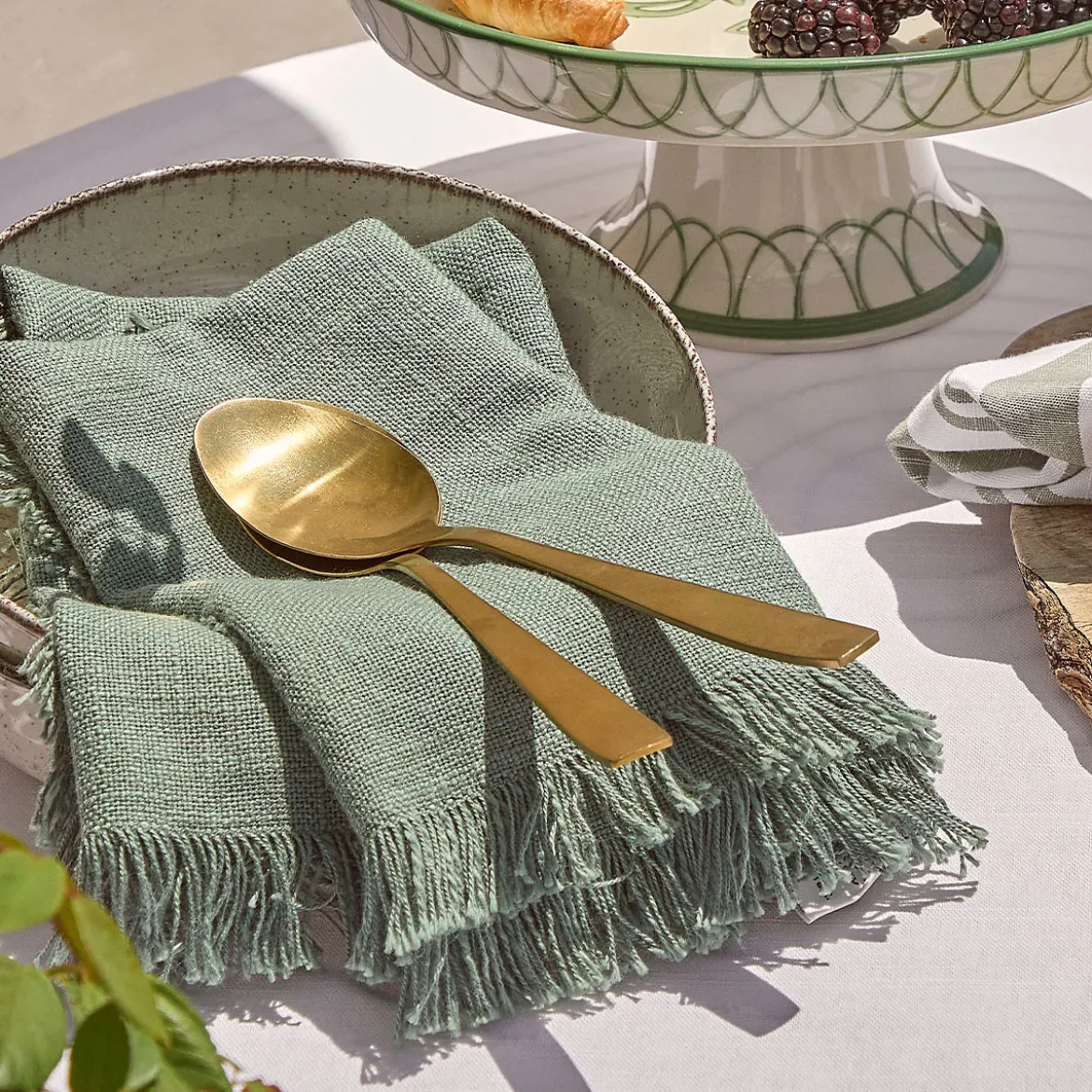 Ashra Fringed Cotton Napkin