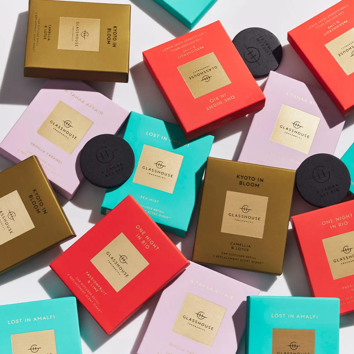 A Tahaa Affair Car Diffuser Refill Scent Disks