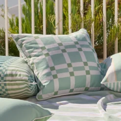 Athena Check Outdoor Cushion