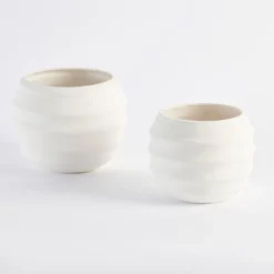 Auden Ribbed Decorative Pot