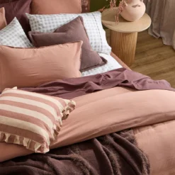 Australian Cotton Caramel Quilt Cover Set