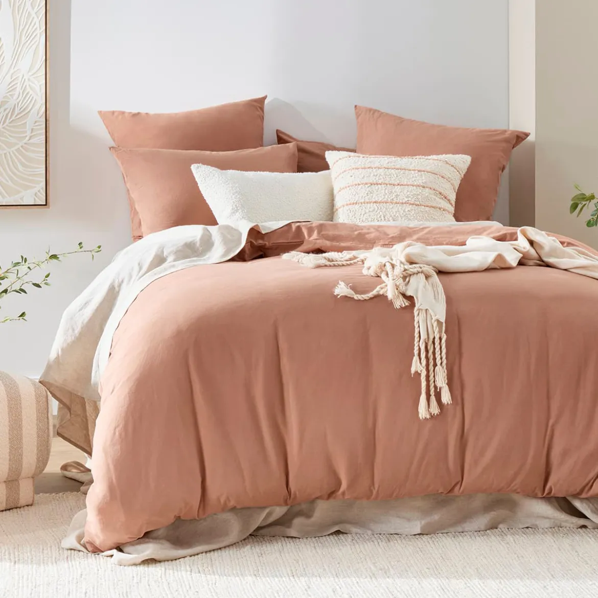 Australian Cotton Caramel Quilt Cover Set