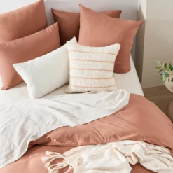 Australian Cotton Caramel Quilt Cover Set
