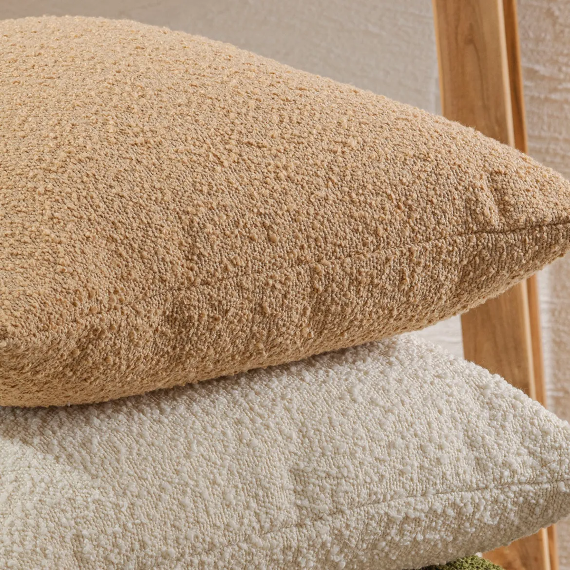 Ava Boucle Caramel Cushion