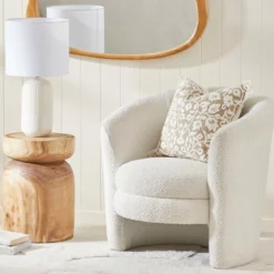 Ava Boucle Occasional Chair