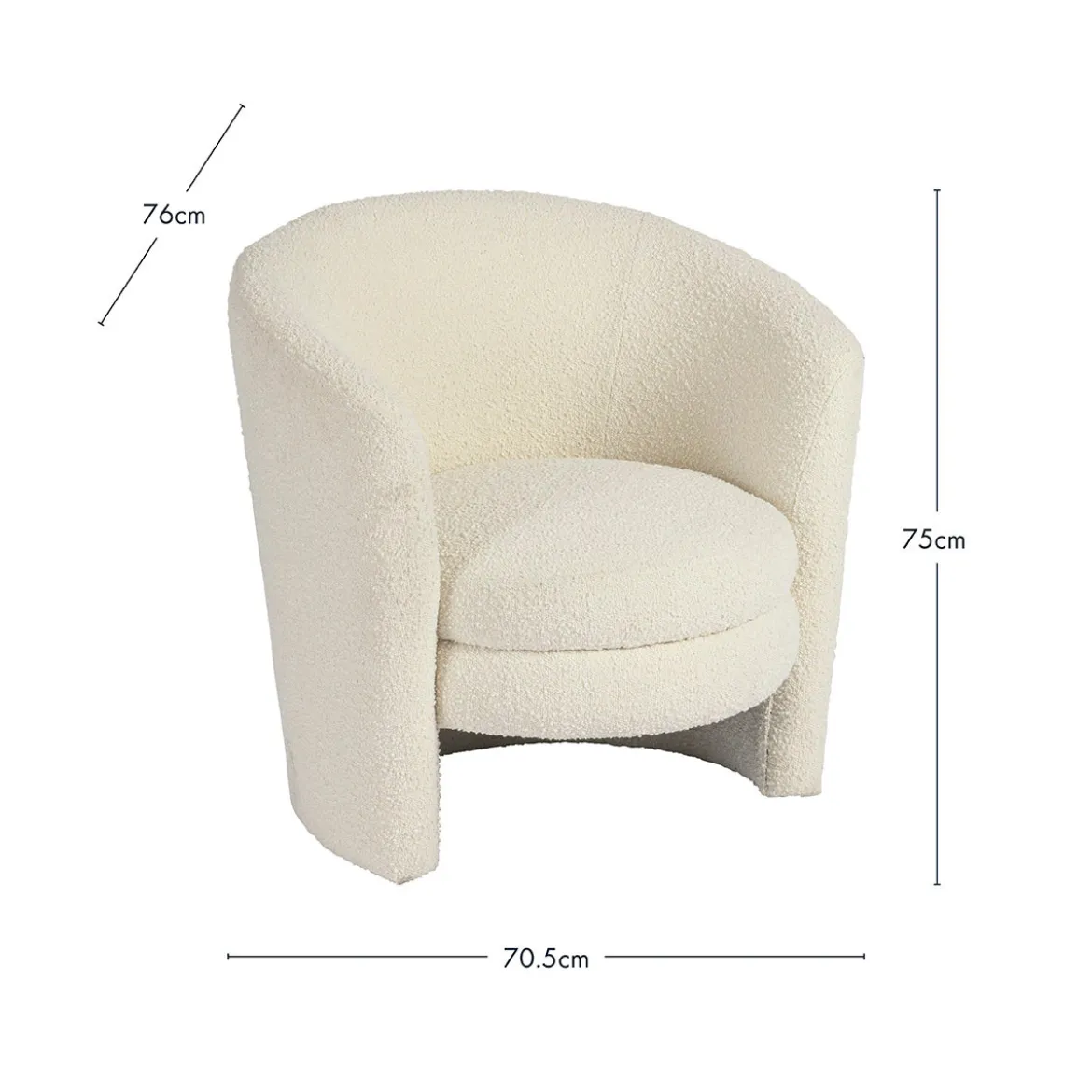 Ava Boucle Occasional Chair