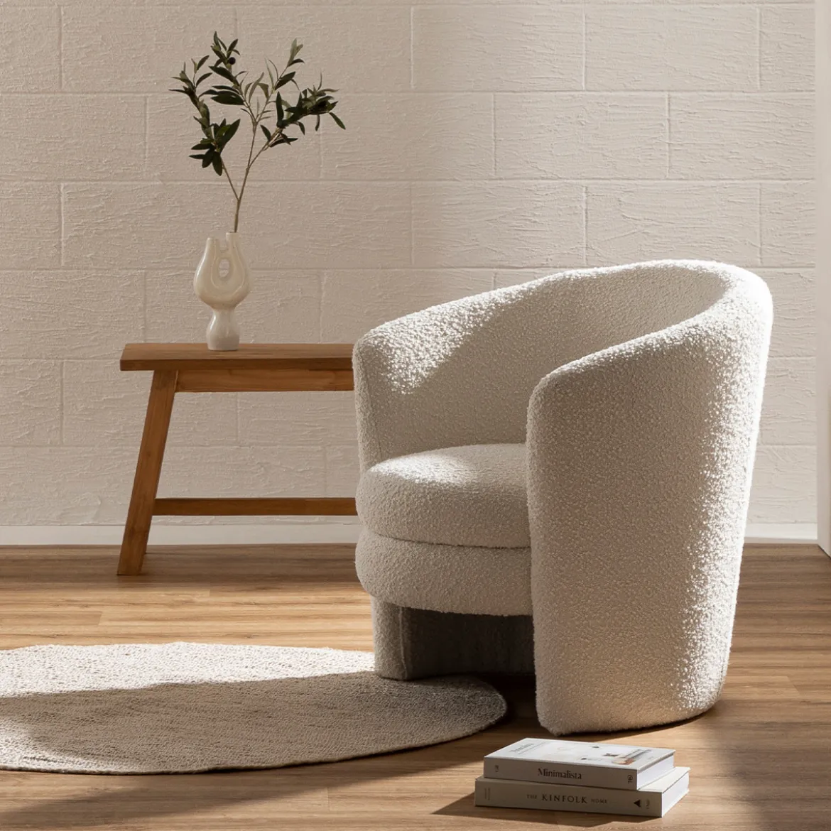 Ava Boucle Occasional Chair