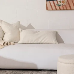 Ava Large Oblong Boucle Cushion