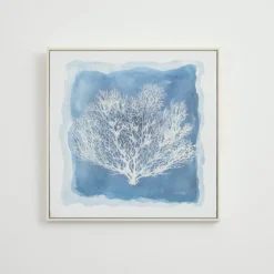 Azure Coral Textured Wall Art
