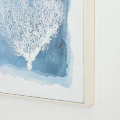 Azure Coral Textured Wall Art