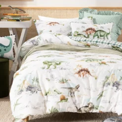 Bad to the Bone Dinosaur European Pillowcase