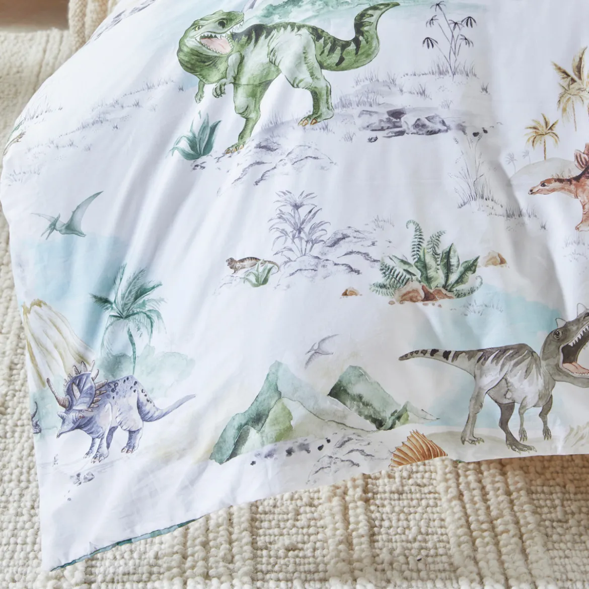 Bad To The Bone Dinosaur Quilt Cover Set