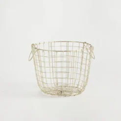Bailey Gold Wire Basket