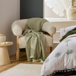 Bamboo Cotton Waffle Extra Large Throw