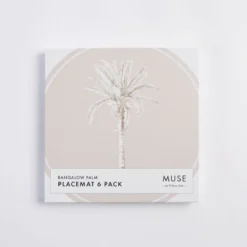 Bangalow Natural Palm Cork Placemat Set of 6