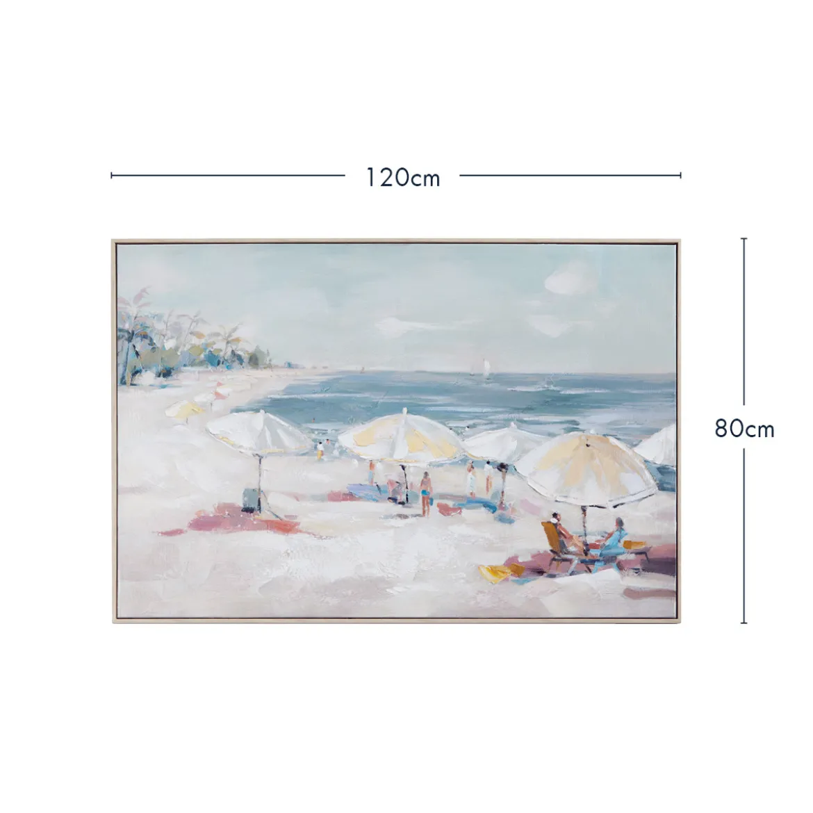 Beach Lagoon Textured Wall Art