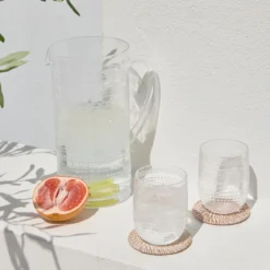 Beaded Clear Jug