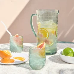Beaded Green Jug