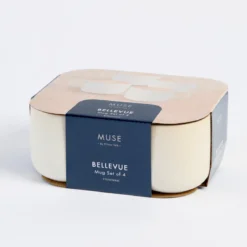 Bellevue Stoneware Mug Set of 4