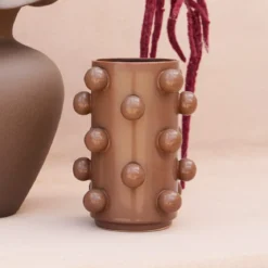 Betty Chocolate Brown Vase