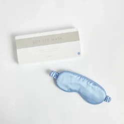 Blue Mulberry Silk Eye Mask