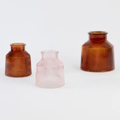 Boston Ribbed Glass Vase