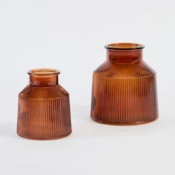 Boston Ribbed Glass Vase