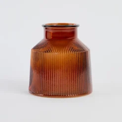 Boston Ribbed Glass Vase