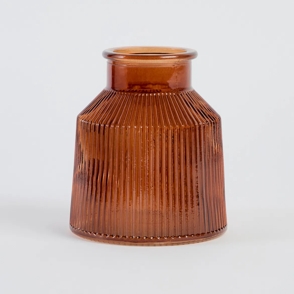 Boston Ribbed Glass Vase